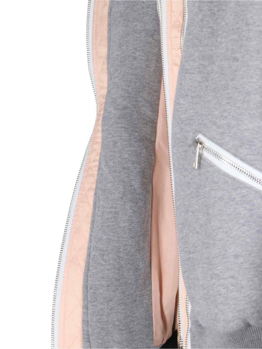 All In High-Collar Zip Jacket With Quilted Details