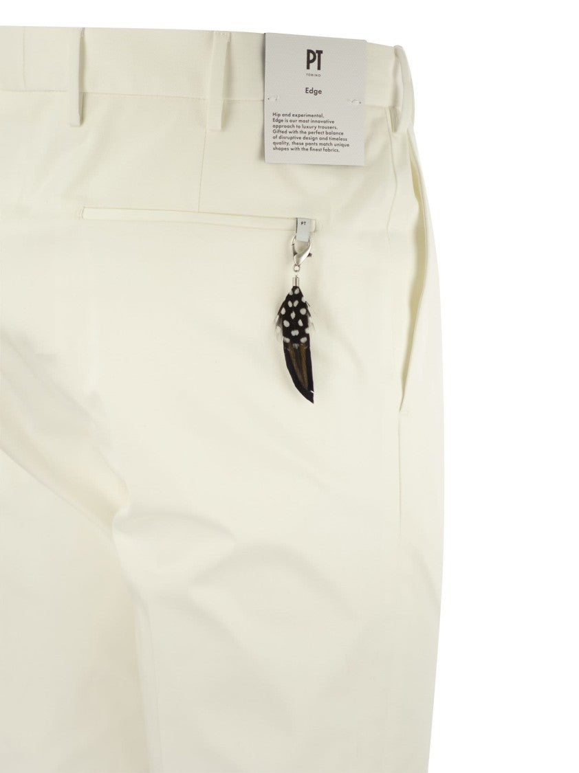 Pt Torino Dieci - Cotton Trousers