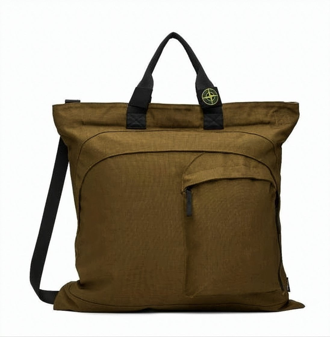 Stone Island Durable Olive-Brown Tote Bag