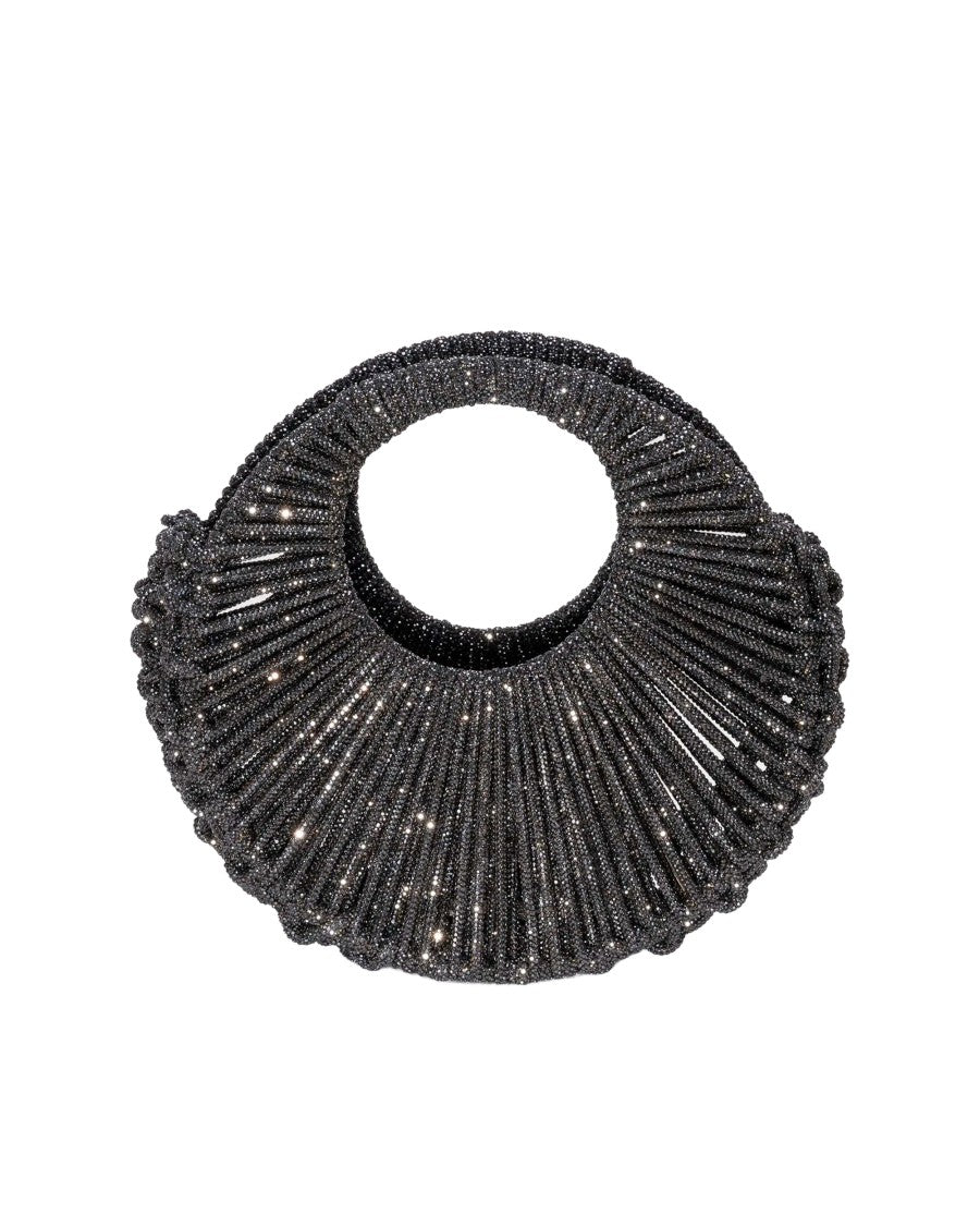 Hibourama Jaya Rainbow Hematite Fan-Shaped Shoulder Bag