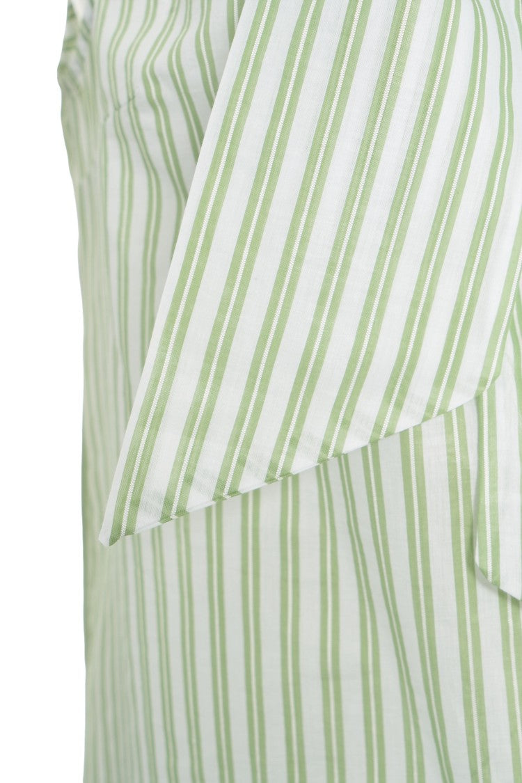 Himons Striped Sleeveless Blouse