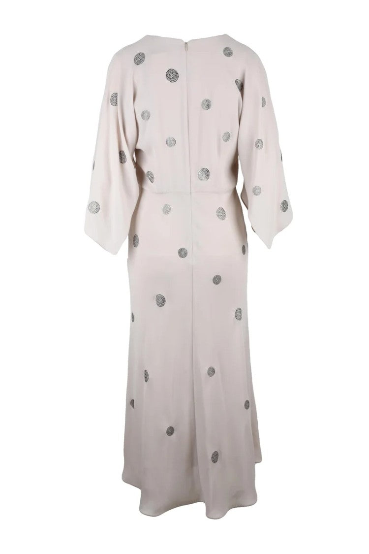 Max Mara Long Spider Dress - Light Grey