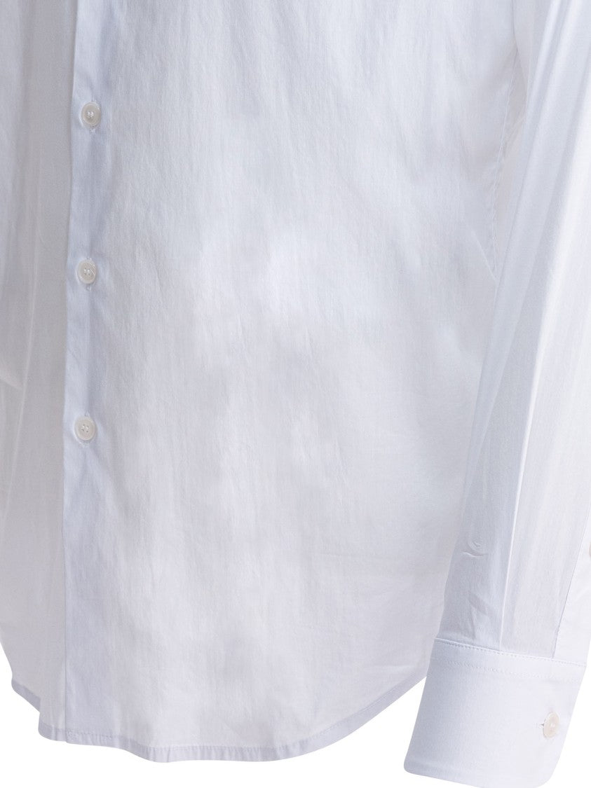 Altum White Button-Down Shirt With Classic Detailing