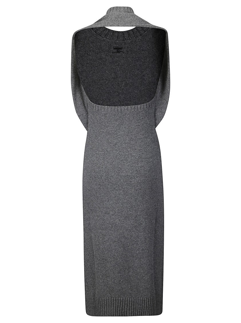 Courrèges Crew-Neck Sleeveless Dress With Logo