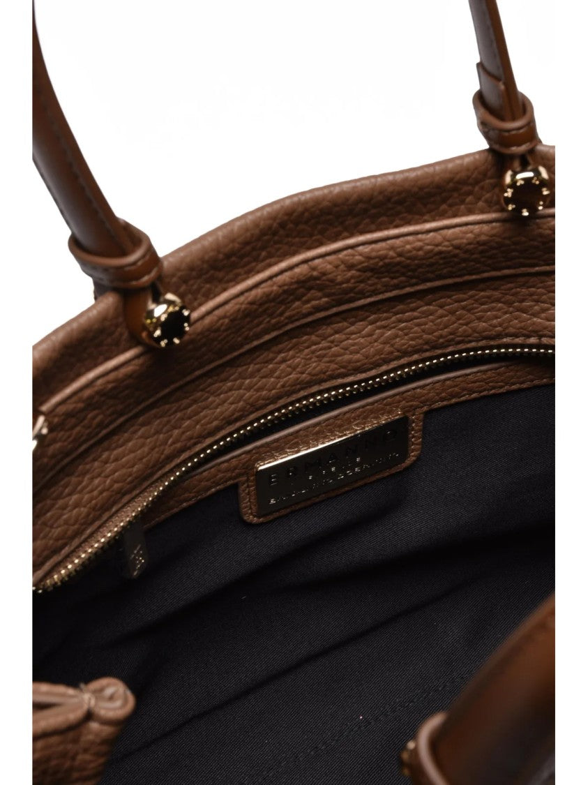 Ermanno Firenze Taupe Polyurethane Unity Handbag