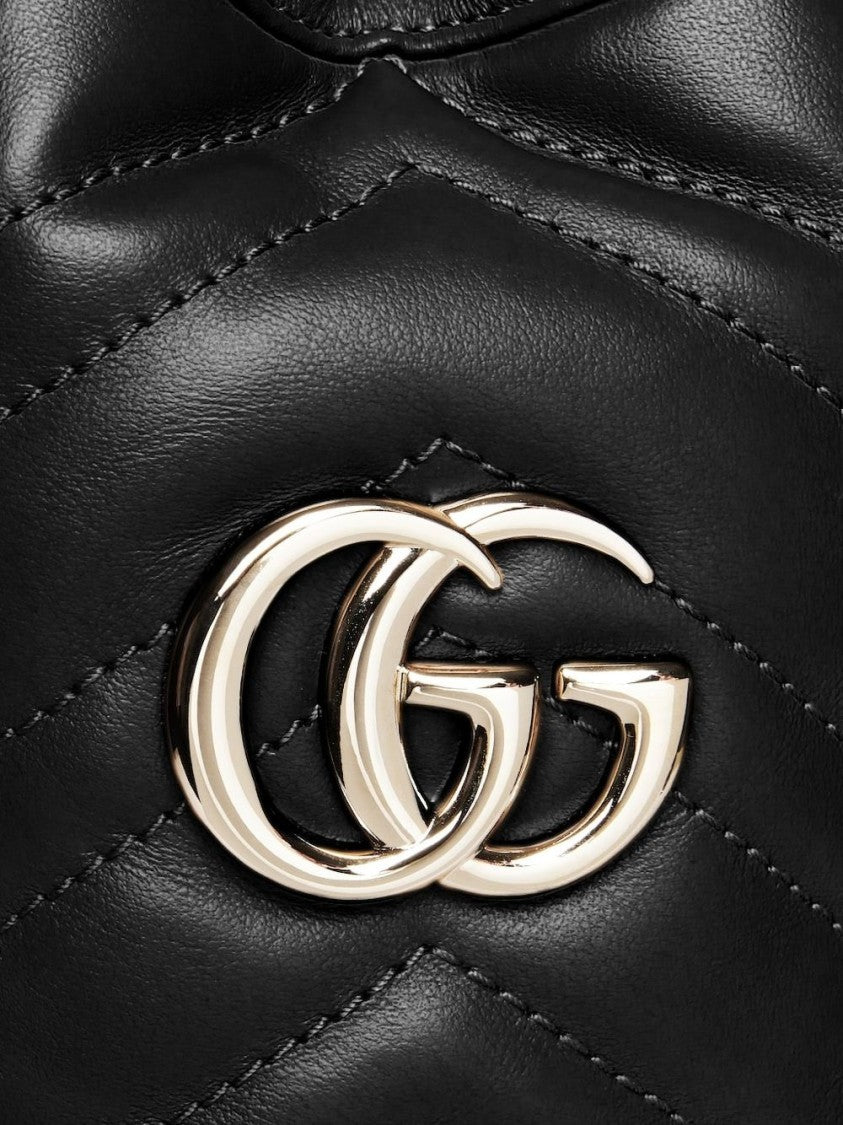 Gucci Chevron-Pattern Quilted Calfskin Bag
