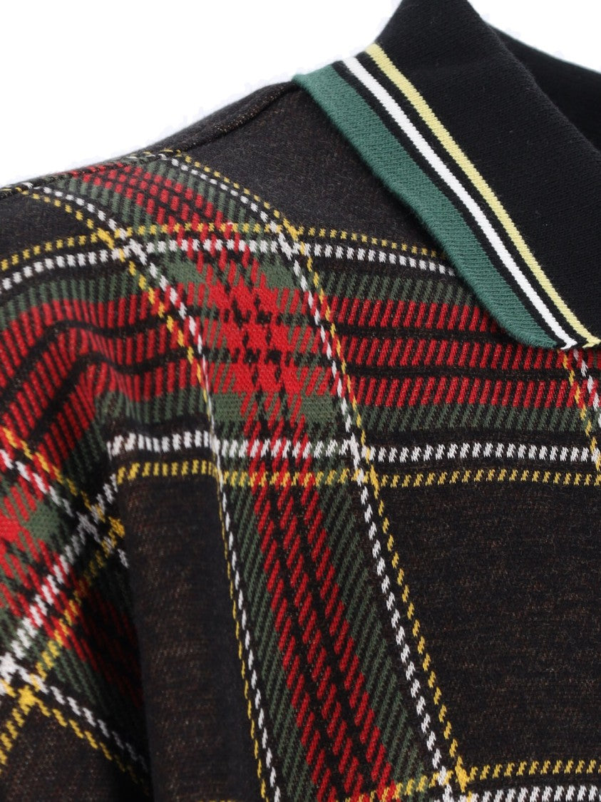 Vivienne Westwood Multicolor Tartan Polo Shirt With Classic Collar
