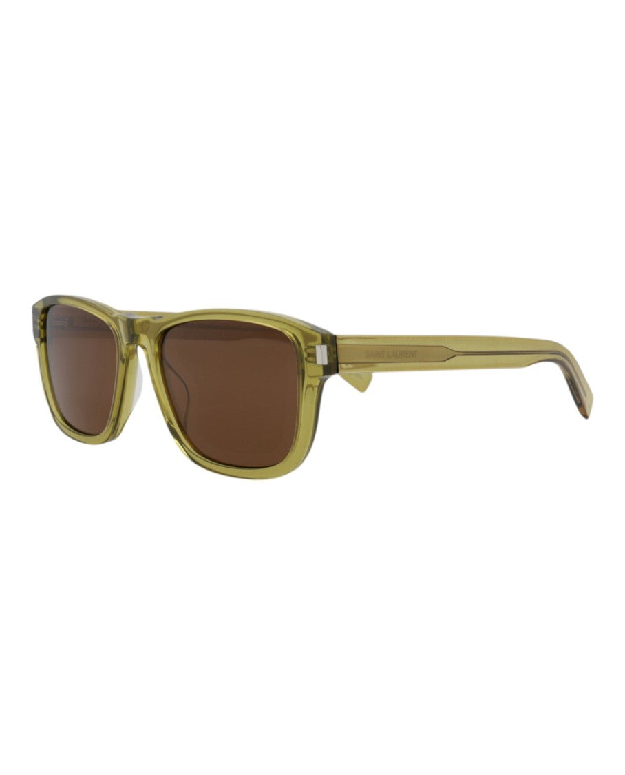 Saint Laurent Square-Frame Recycled Acetate Sunglasses