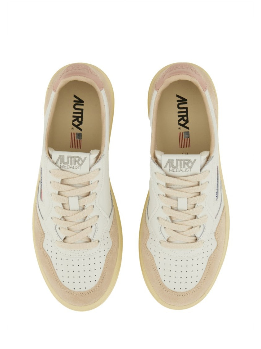 Autry Medalist Low Leather Suede Low-Top Sneakers