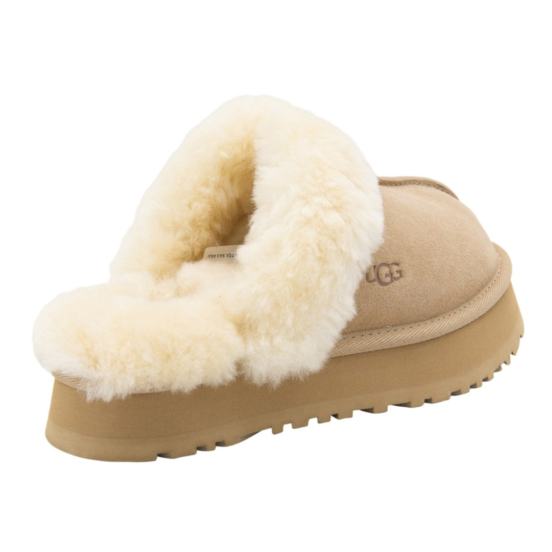 Ugg Plush Shearling-Lined Flat Shoes With Textured Sole