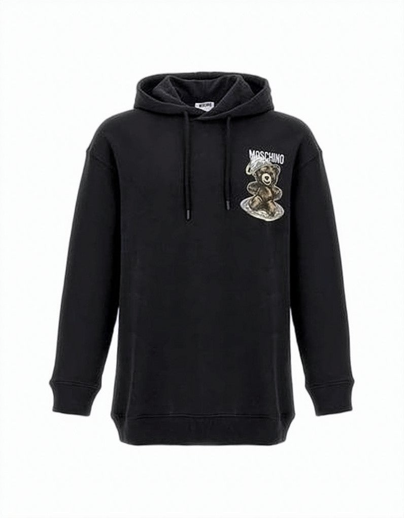 Moschino Black Cotton Hoodie