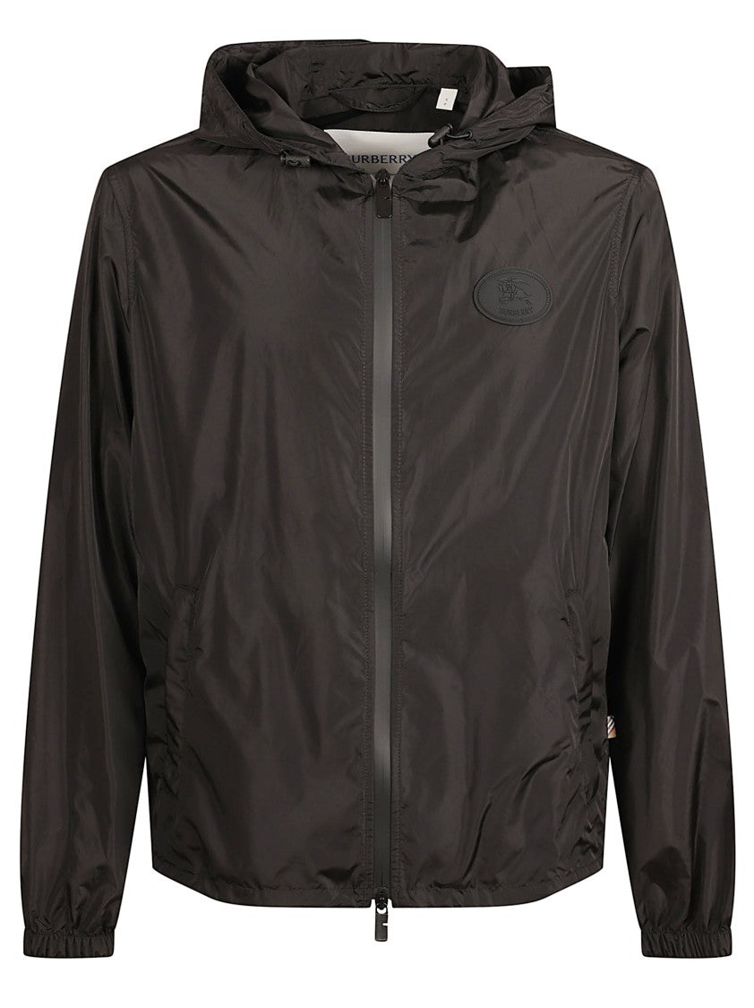 Burberry Long-Sleeve Black Jacket With Logo