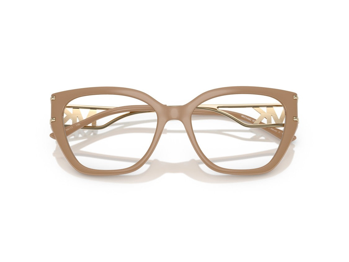 Michael Kors 0Mk4140u Bold Cat-Eye Eyeglasses With Gold-Tone Metal Arms
