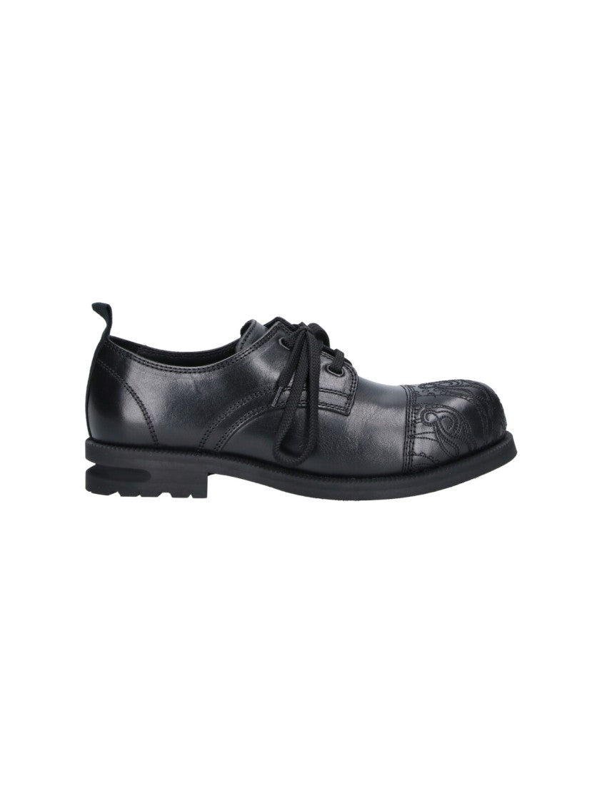 Kiko Kostadinov Black Black Atro Leather Derby Shoes