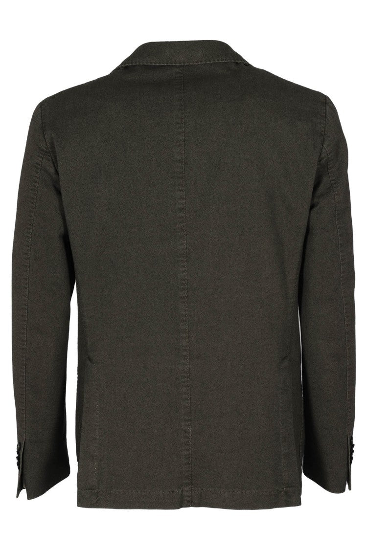 L.B.M. Single-Breasted Green Jacket With Classic Lapels