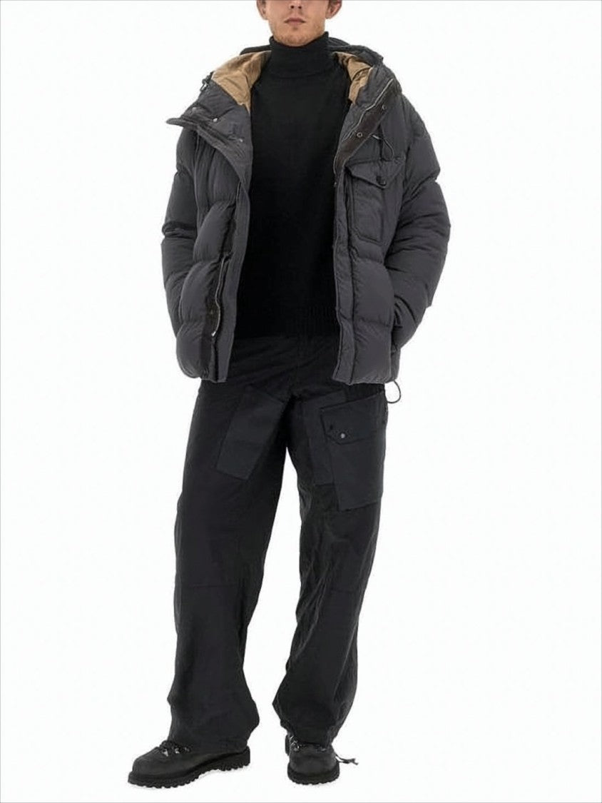 Ten C Quilted Black Down Jacket