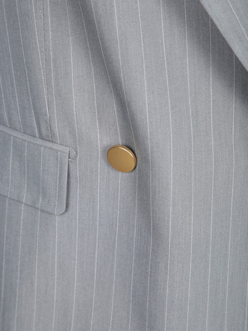Tagliatore Tailored Double-Breasted Vest With Gold Buttons
