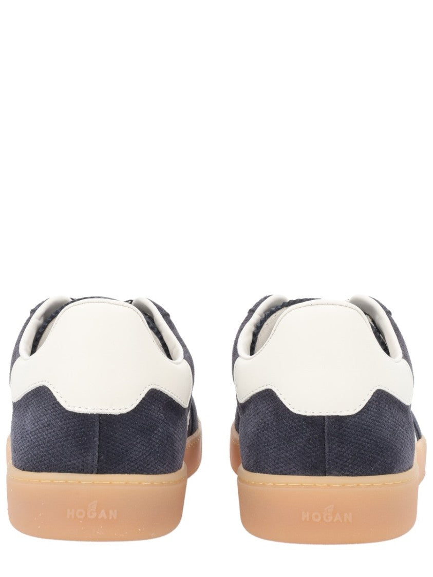 Hogan Navy Suede Leather H Sneakers