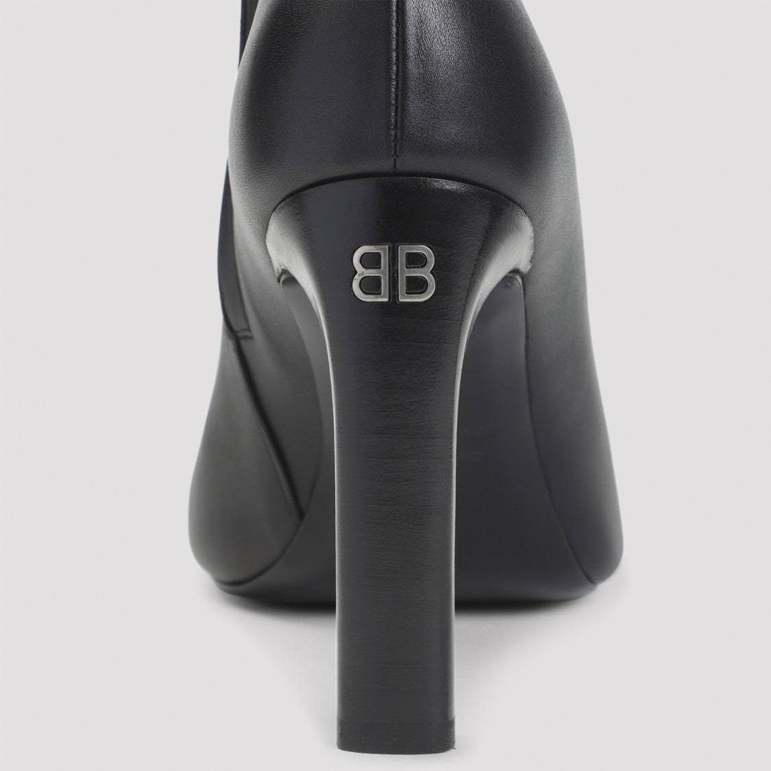 Balenciaga Black Leather Fargo H100 Bootie