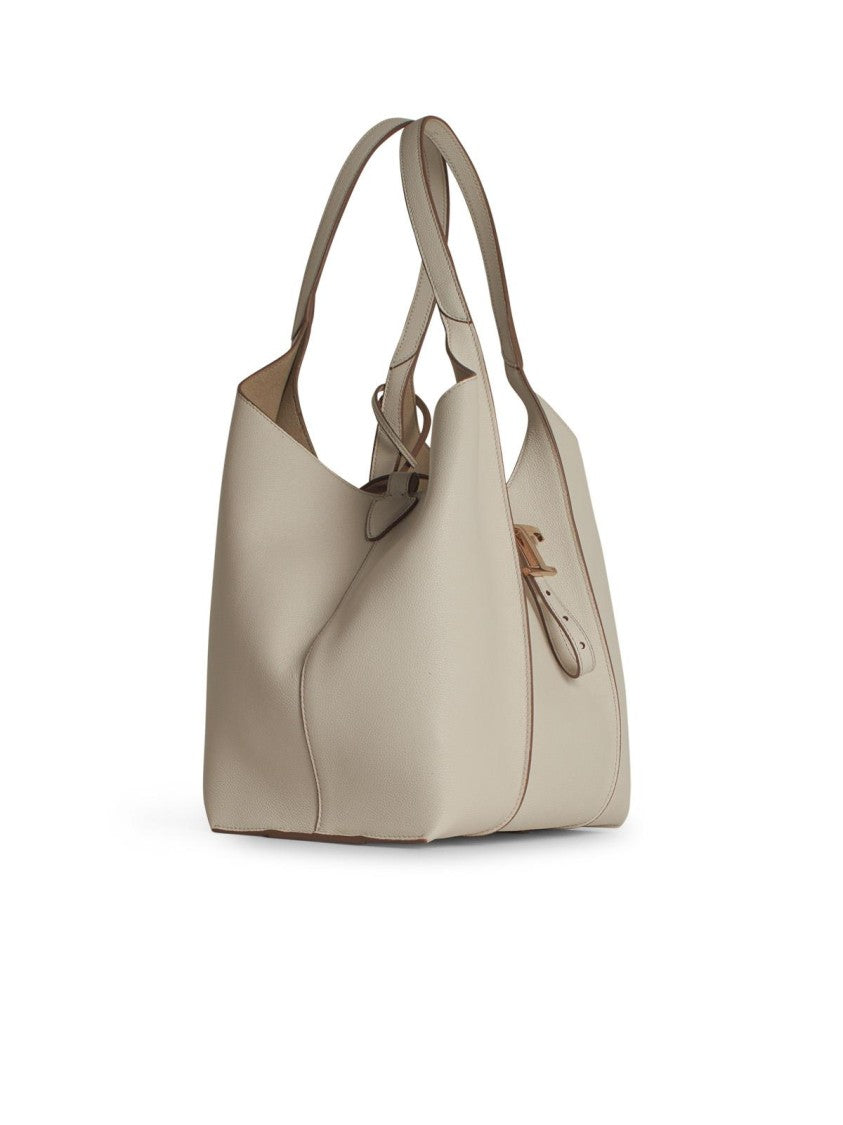 Tod's 'Timeless' White Leather Bag