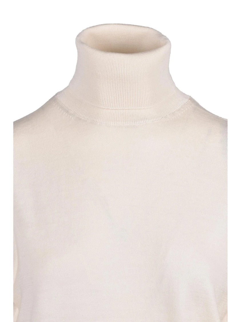 Add Extrafine Merino Wool Turtleneck With High Neck Design