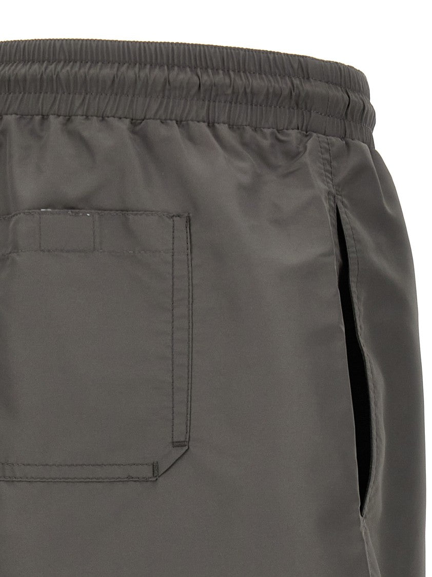 Brunello Cucinelli Drawstring Swim Shorts With Logo Embroidery