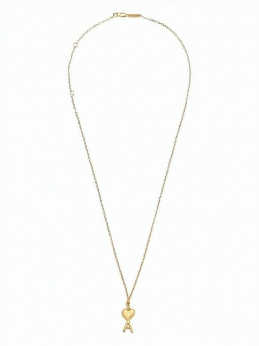 Ami Paris Gold Heart Pendant Necklace