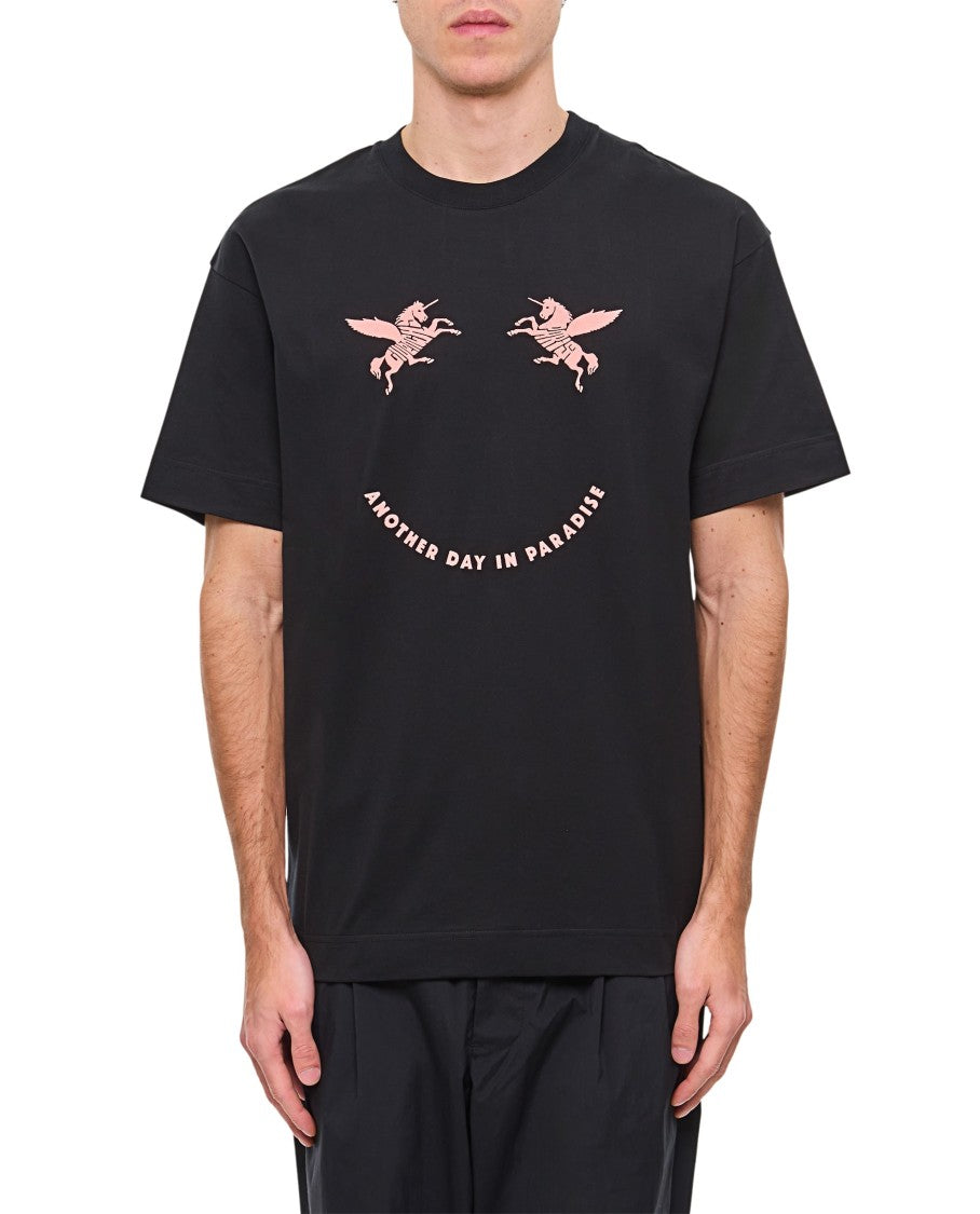 Givenchy Crew-Neck T-Shirt With Whimsical Unicorn Print