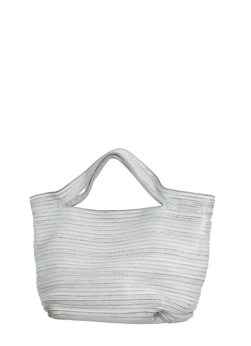 Majo Textured Light Blue Leather Shoulder Bag With Versatile Carrying Options