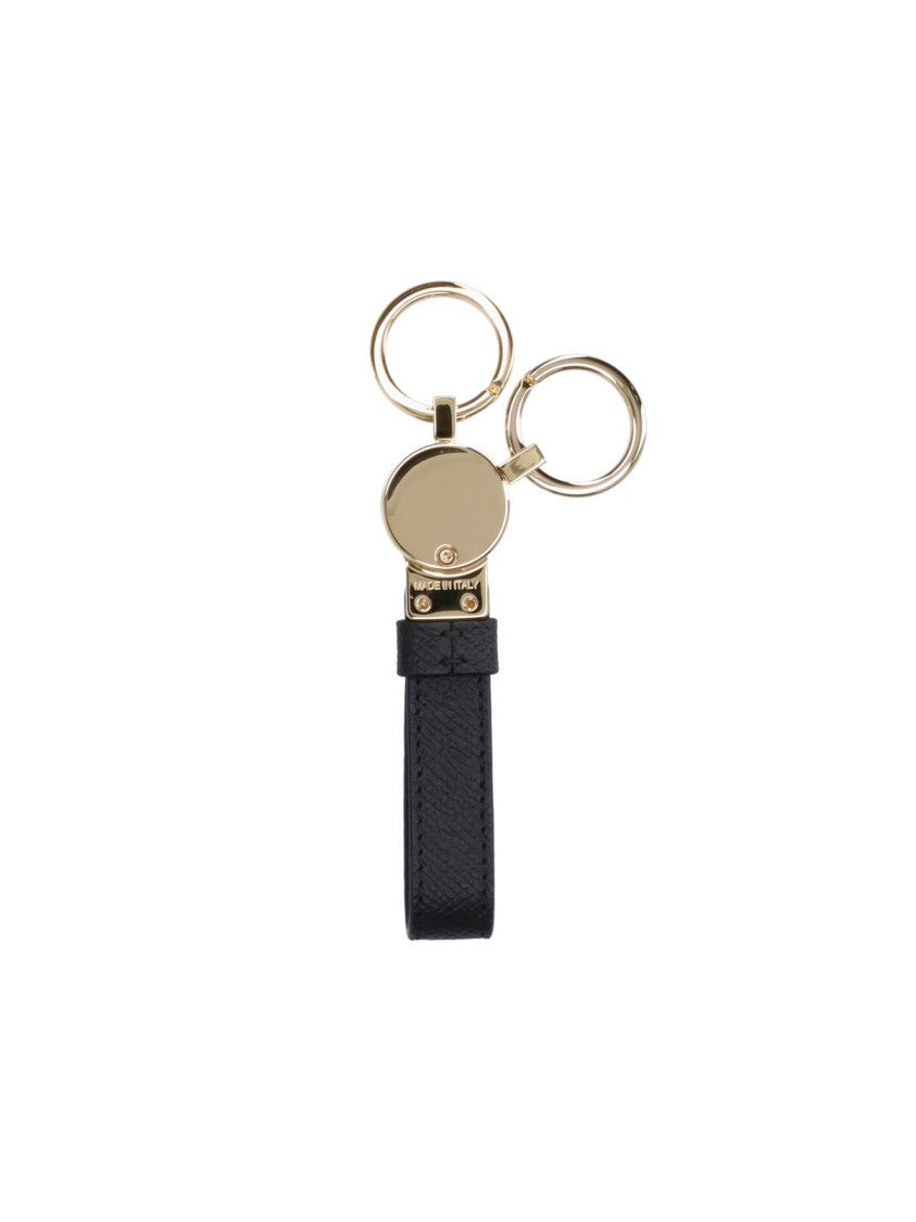 Ferragamo "Gancini" Key Ring Black