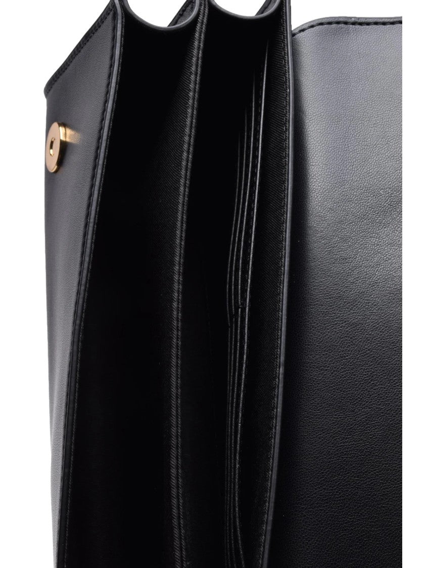 Love Moschino Shoulder Bag With Internal Compartments And Gold-Tone Accents
