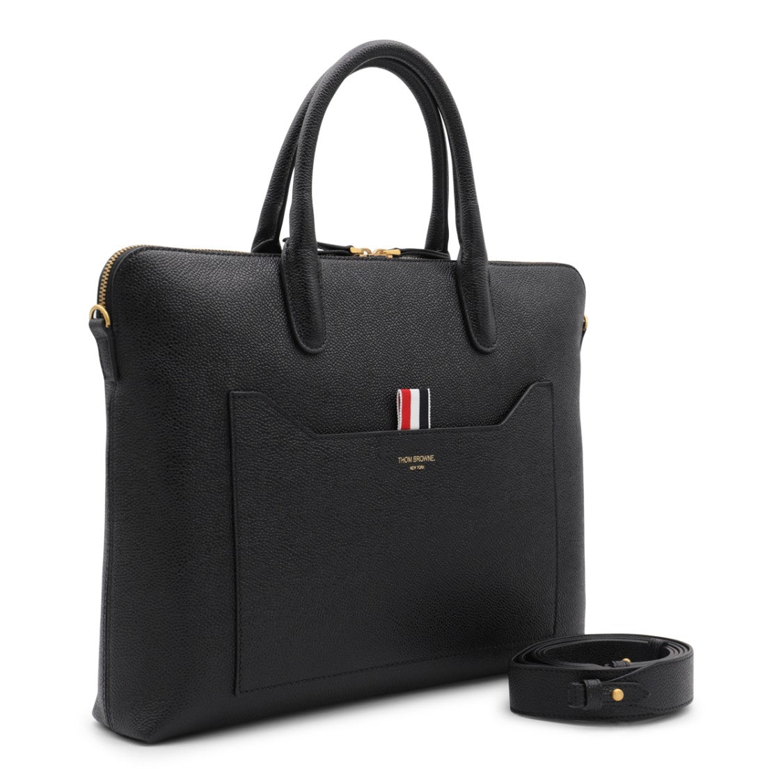 Thom Browne Black Top Handle Bag