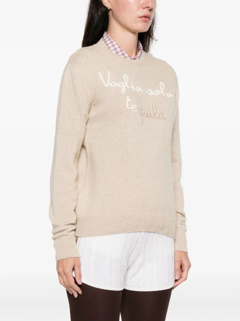 Mc2 Saint Barth New Queen Casual Sweater With Embroidered Design