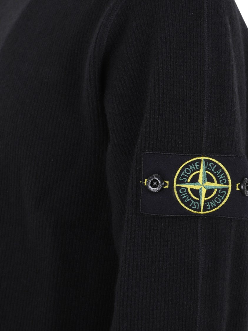 Stone Island High Neck Relaxed Fit Sweatshirt