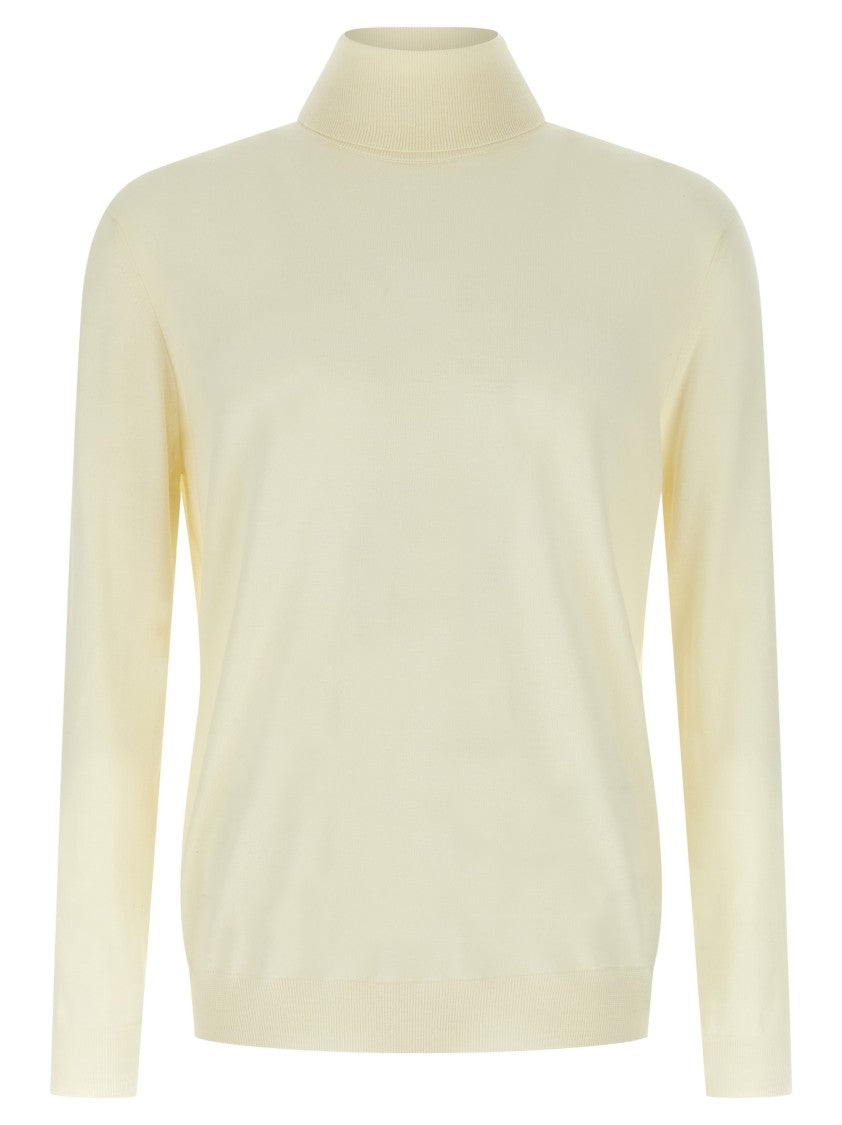 Zanone Lightweight Flexwool Sweater With Turned-Up High Neck