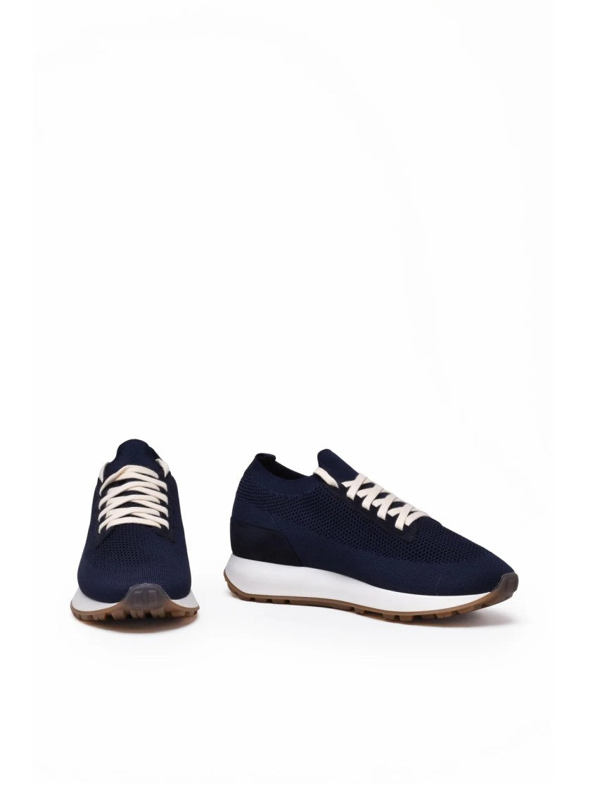Eleventy Blue Men Fabric Sneakers