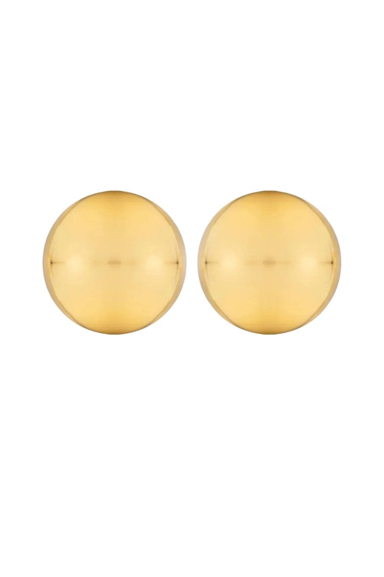 Federica Tosi Gold Luna 18K Gold Plated Bronze Metal Earrings