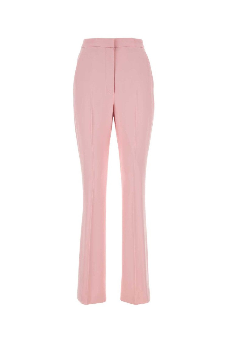 Alexander Mcqueen Pastel Pink Crepe Cigarette Pant