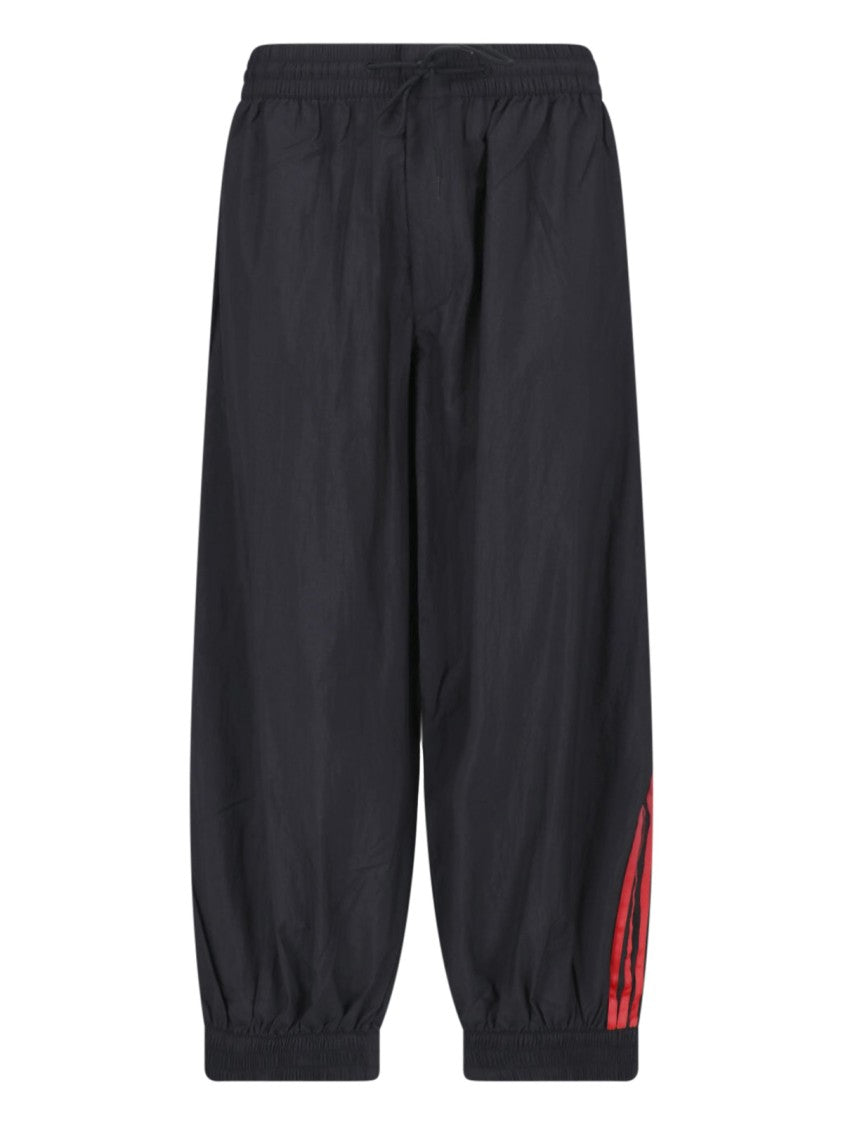 Y-3 Black Gradient 3 Stripes Wide-Leg Pants