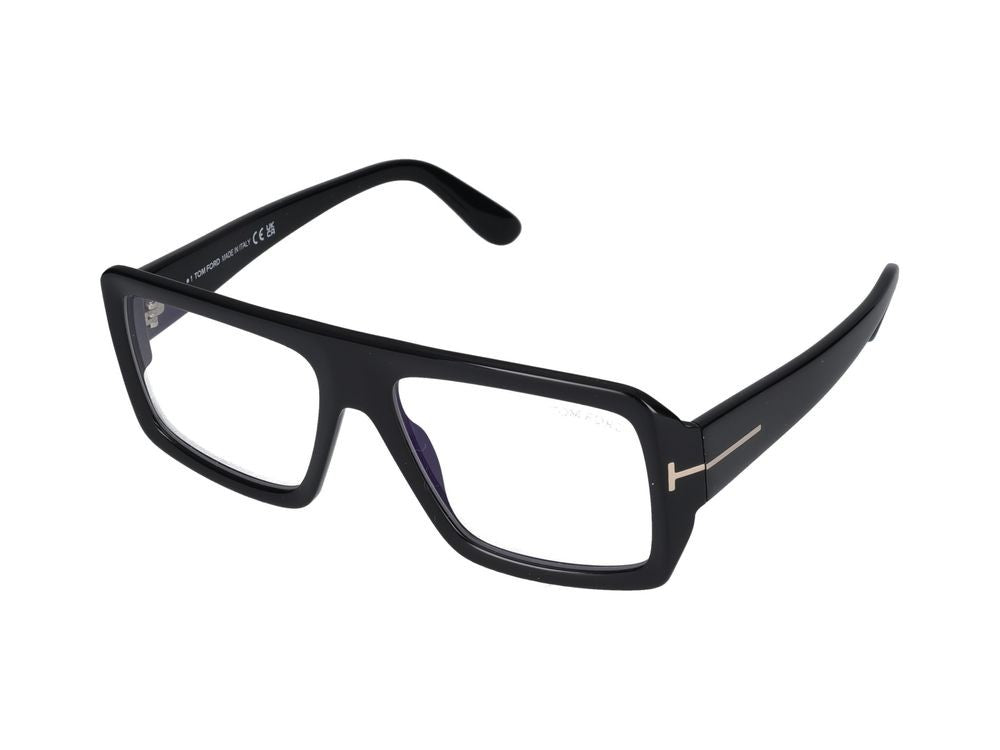 Tom Ford Black Bold Oversized Square Eyeglasses