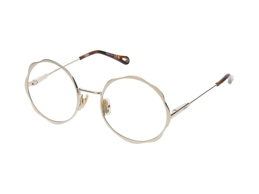 Chloé Eyeglasses Ch0185o 001 Gold Gold Transparent 51/20/140
