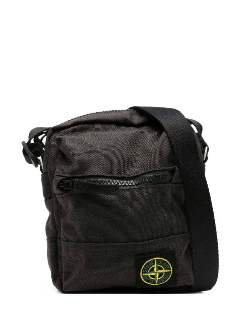 Stone Island Logo-Patch Messenger Bag