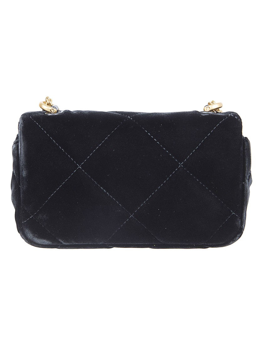 Tory Burch Quilted Black Compact Bag