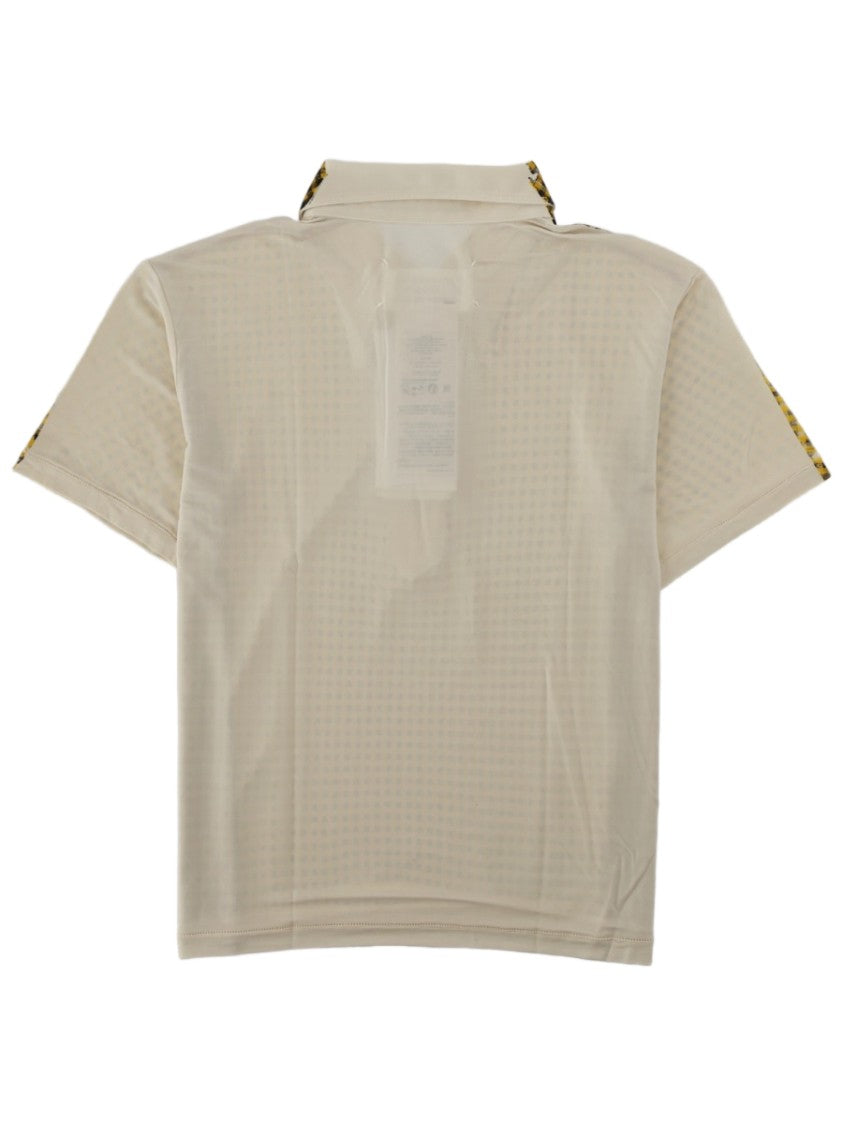 Maison Margiela Checkered Cropped Cupro-Blend Polo Shirt