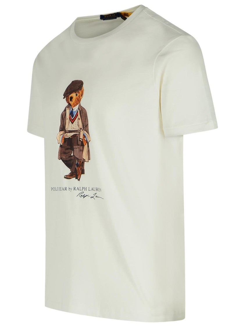 Polo Ralph Lauren Orso T-Shirt In White Cotton