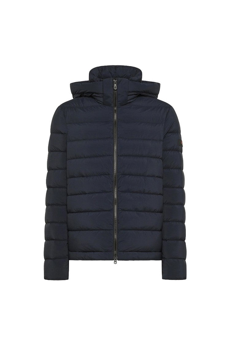 Peuterey Blue Nylon Quilted Down Jacket