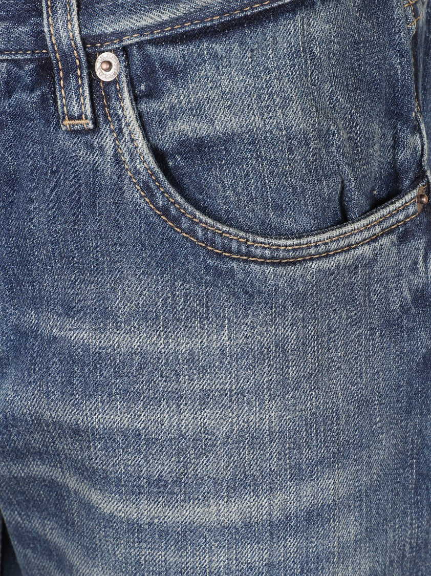 Prada Relaxed Fit Vintage Appeal Blue Jeans