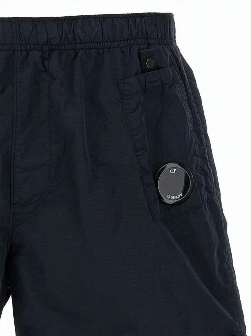 C.P. Company Blue Shorts With Elastic Waistband