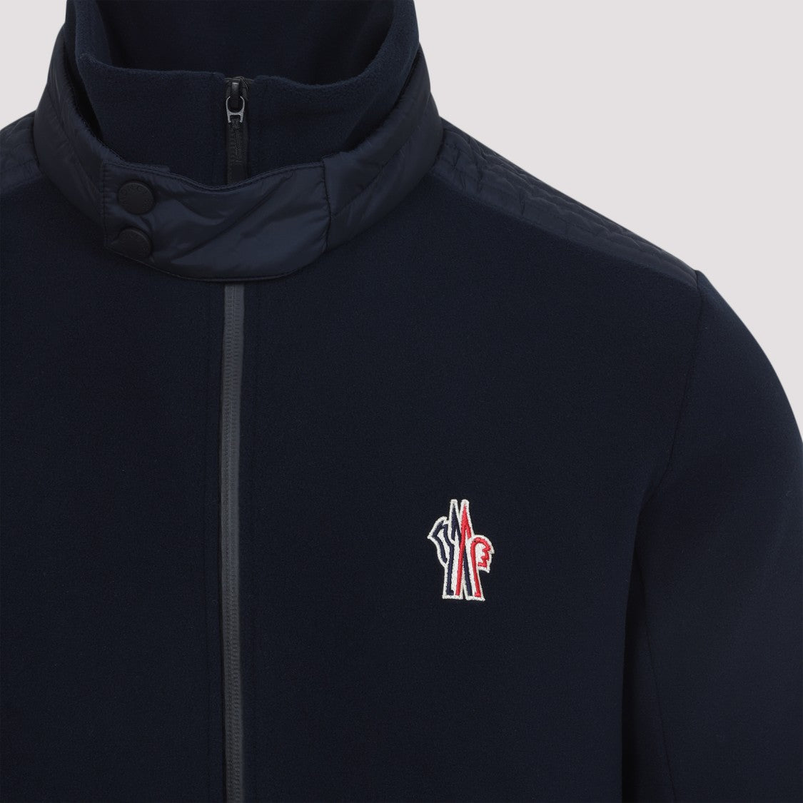 Moncler Grenoble Navy Blue Zip Up Cardigan