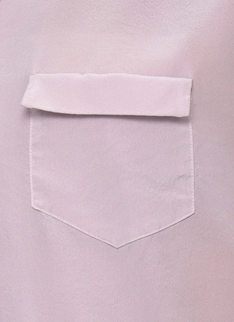 Maison Margiela Pink Silk Pocket Shirt